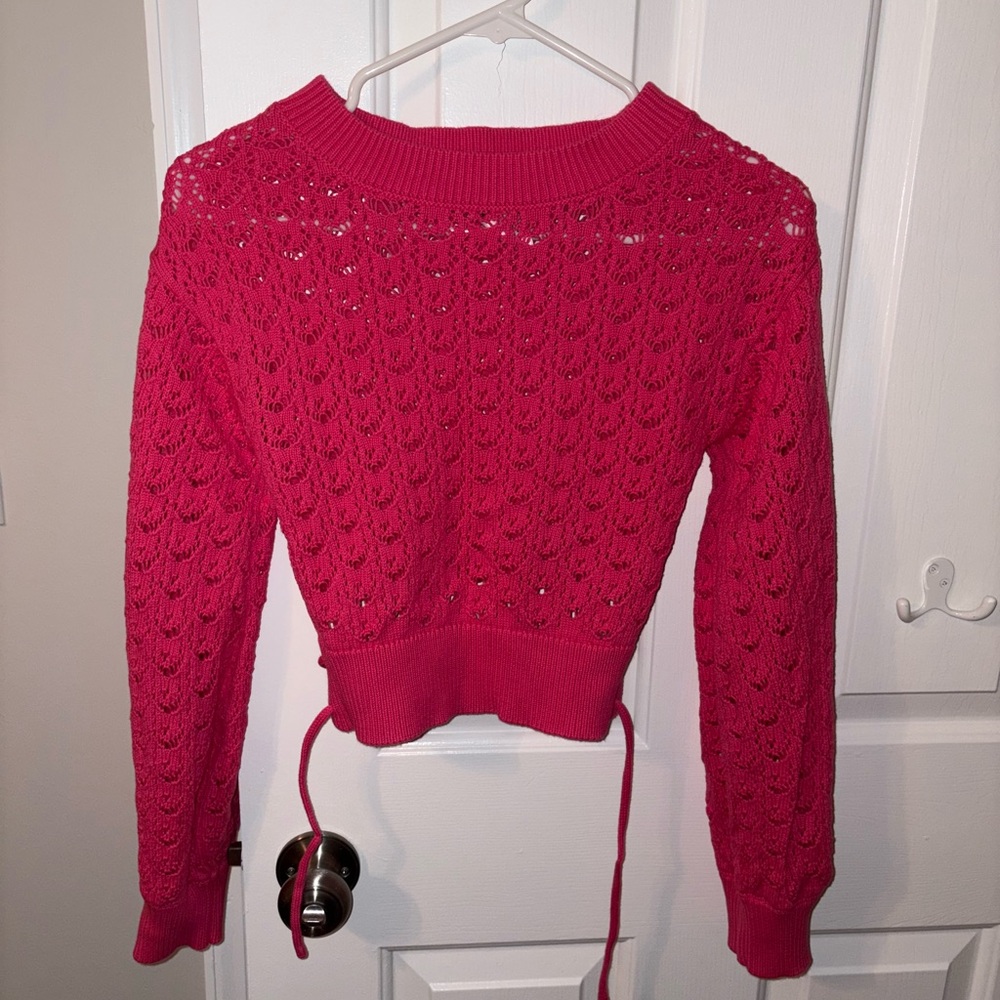 Lulus pink knit sweater